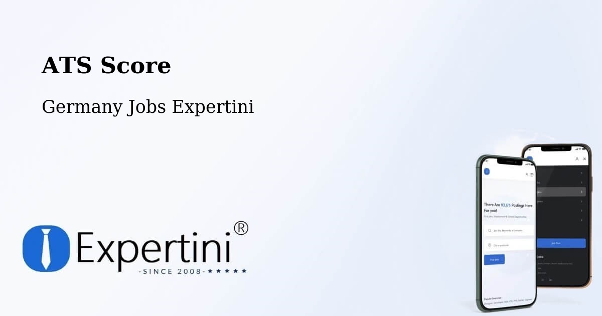 Resume ATS Score & Job Description Match Tool – Hürup - Germany Jobs Expertini