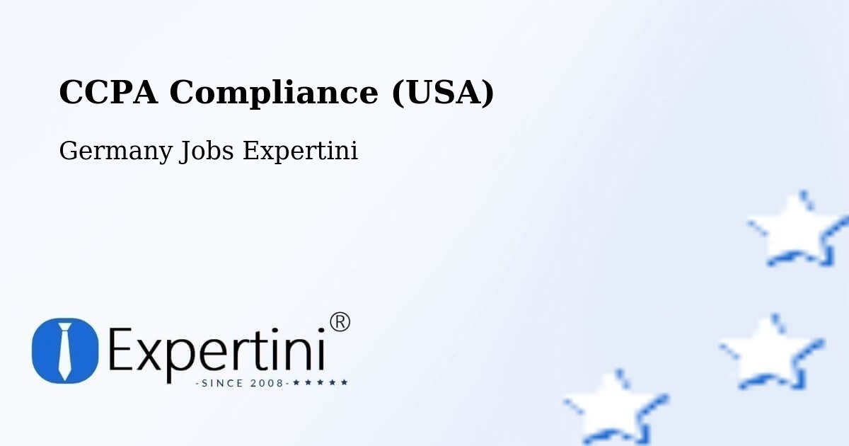 CCPA Privacy Rights & Compliance Notice – Hürup - Germany Jobs Expertini