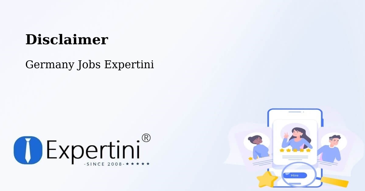 Disclaimer – Hürup - Germany Jobs Expertini