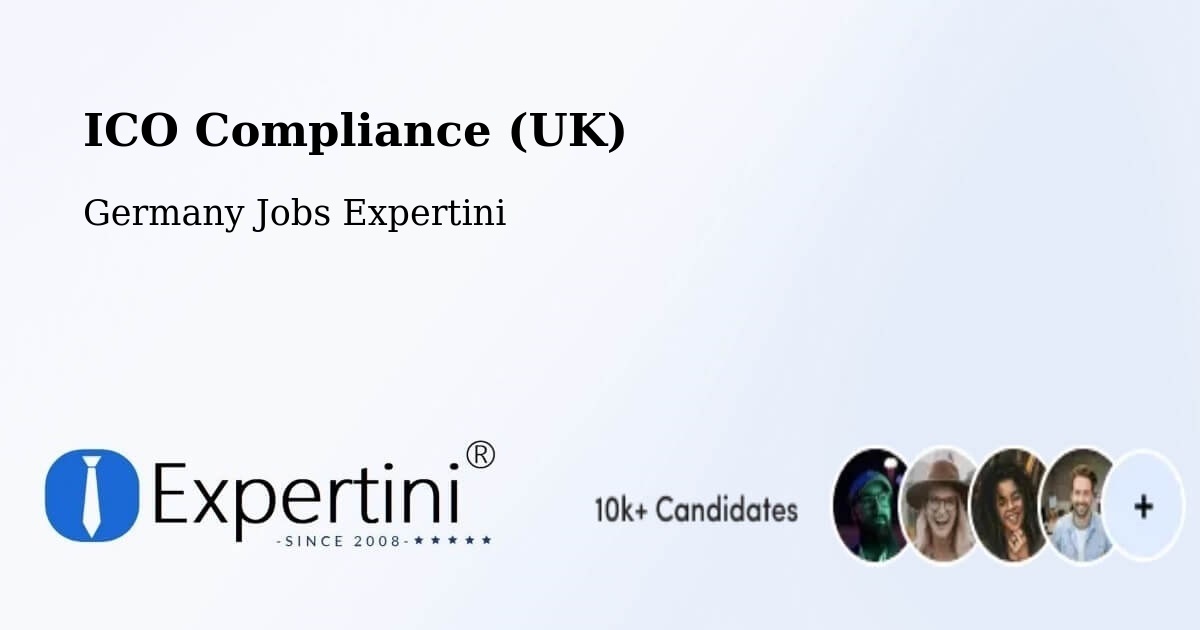 UK Data Protection & ICO Compliance – Hürup - Germany Jobs Expertini
